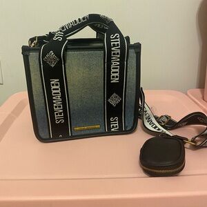 Brand new Steve Madden jean ombré cross body purse